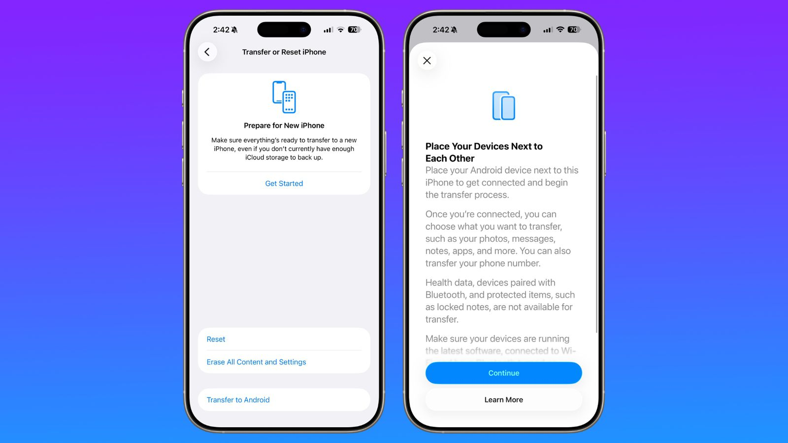 Da Apple a Google: lanciato il tool nativo per migrare verso Android con la prima beta di iOS 26.3