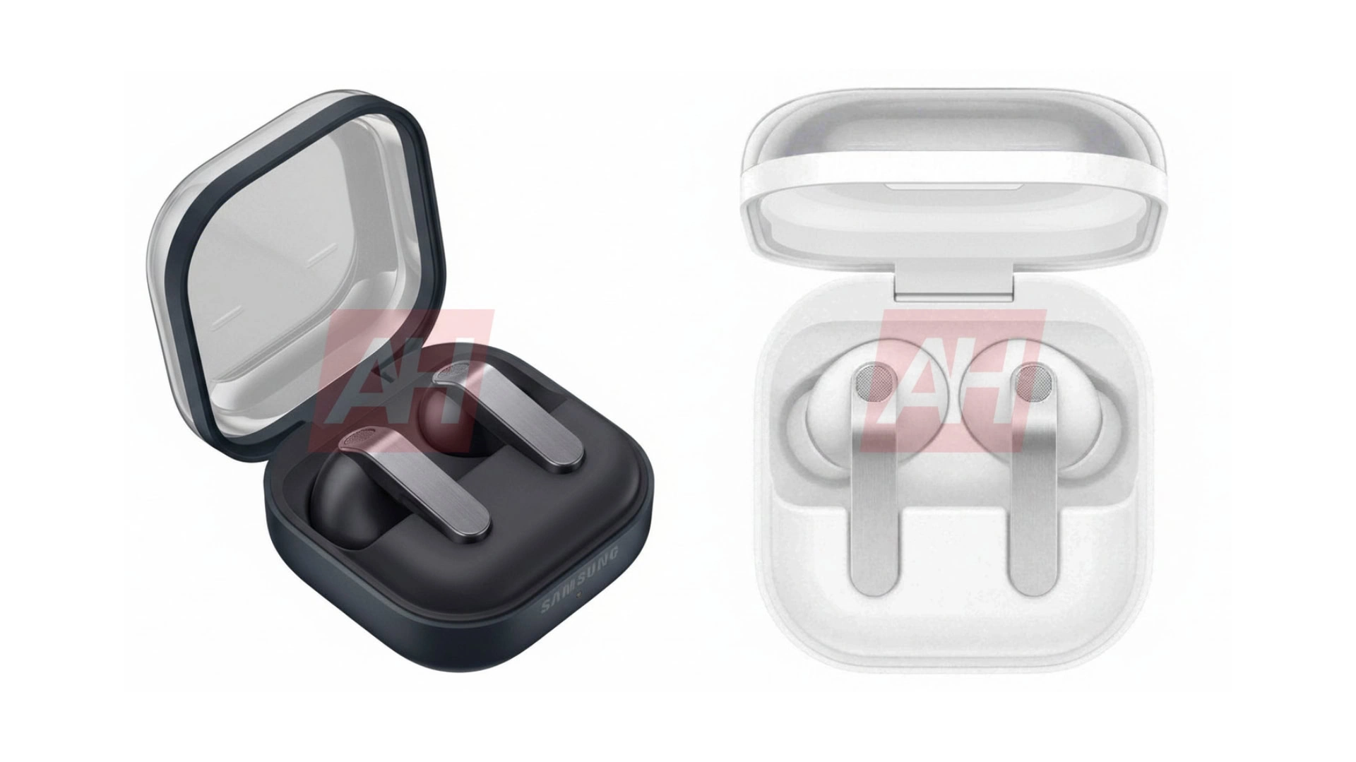 Il nuovo design dei Galaxy Buds 4 svelato da alcuni render: custodia trasparente e metallo
