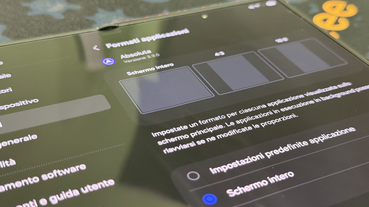 Forzare applicazioni a tutto schermo