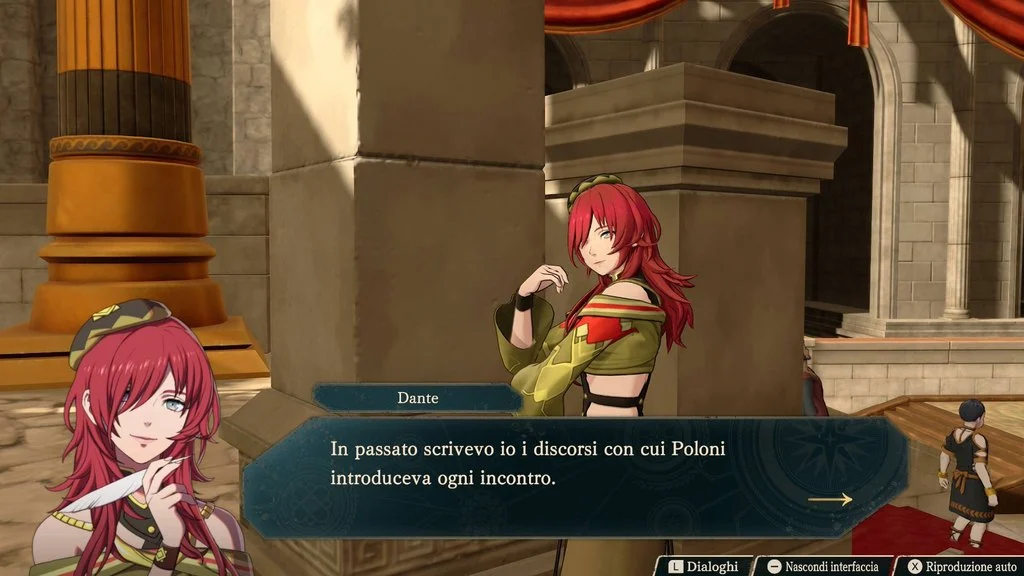 Fire Emblem Fortune's Weave: Parlare con tutti i personaggi reclutabili è importante per avere informazioni su di loro.