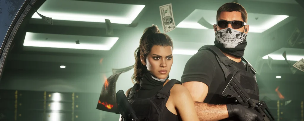 GTA 6: Lucia e Jason durante una rapina in banca